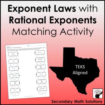 Preview of Rational Exponents Matching Activity