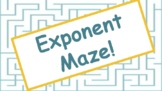Exponent Maze! With Answer Key