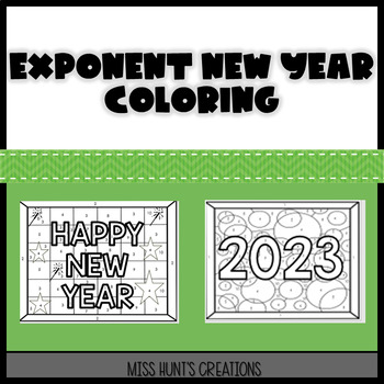 Preview of Exponent New Year Coloring *updated for 2024*