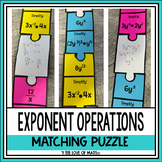 Exponent Operations Matching Puzzle