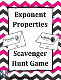 Exponent Properties Scavenger Hunt Game