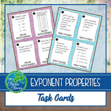 Exponent Properties Task Cards