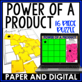 Exponent Rules Activity Power of a Product Puzzle Hands On