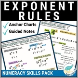 Exponents Anchor Charts Guided Math Reference Notes Math P