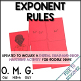 Exponent Rules Card Game