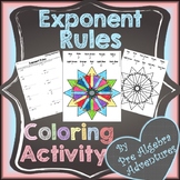 Exponent Rules Coloring Activity {Laws of Exponents}