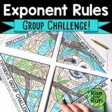 Exponent Rules Coloring Activity for Practice
