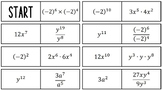 Exponent Rules Dominoes