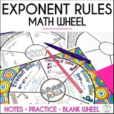 Exponent Rules Doodle Math Wheel
