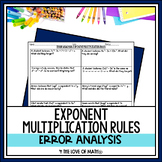 Exponent Rules - Error Analysis