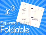Exponent Rules Foldables for Interactive Notebooks and Review