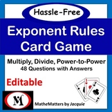 Exponent Rules | Laws of Exponents | Exponents Review Game