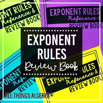 Preview of Exponent Rules (Laws of Exponents) | Review Book