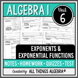 Exponents and Exponential Functions (Algebra 1 - Unit 6) | All Things Algebra®