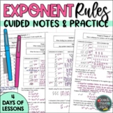 Exponent Rules Notes and Practice