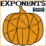 Exponent Rules Fall Pumpkin Puzzle for Display (Halloween)