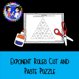 Exponent Rules Cut and Paste Puzzle