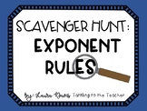 Exponent Rules Scavenger Hunt