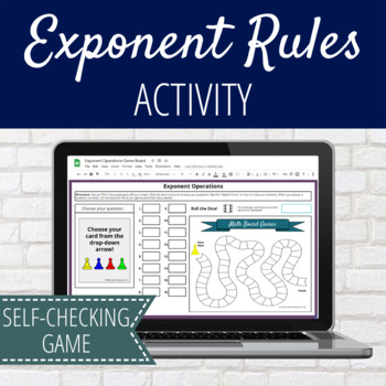 Preview of Exponent Rules in Algebra Game