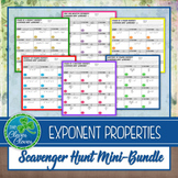 Exponent Properties - Scavenger Hunts