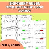 Exponent Rules (Laws of Exponents) Activity | Exponent Tas