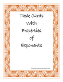 Exponent Task Cards