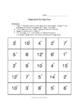 Exponent - Tic-Tac-Toe Game / Activity (math)