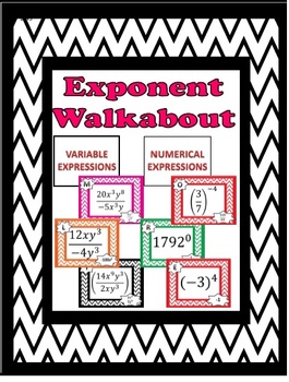 Preview of Exponent Walkabout Activity