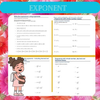 Preview of Exponent Worksheets