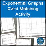 Exponential Functions Card Graph Matching Activity