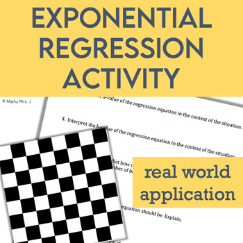 Preview of Exponential Functions Activity Lesson - Exponential Decay Regression