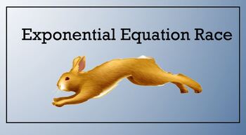 Preview of Exponential Equation Race