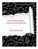 Exponential Equations: Snowman Coloring