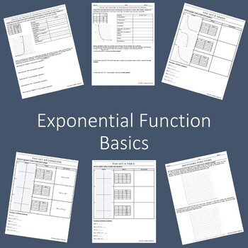 Preview of Exponential Function Basics with Key