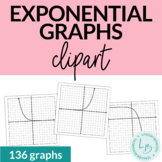 Exponential Function Graphs Clipart