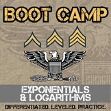 Exponential Function & Logarithm Boot Camp - Practice Activities