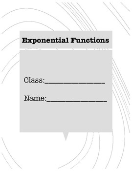 Preview of Exponential Functions-Differentiated Instruction