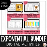 Exponential Functions Digital Activities BUNDLE