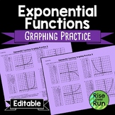 Graphing Exponential Functions Practice Worksheet