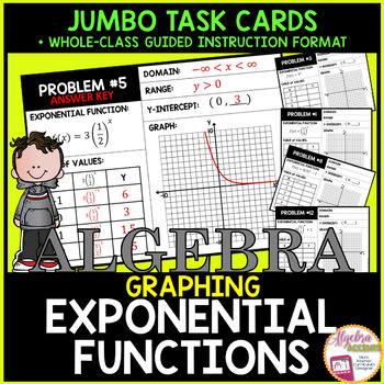 Graphing Exponential Functions Review Jumbo Cards