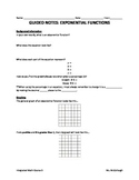 Exponential Functions (Guided Notes)