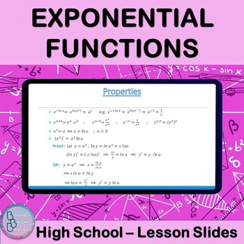 Preview of Exponential Functions | High School Math PowerPoint Lesson Slides