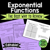 Exponential Functions Review & Practice Worksheet
