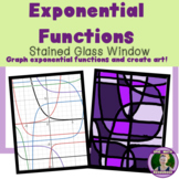 Exponential Functions Stained Glass Window Art Project