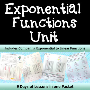 Preview of Exponential Functions Unit