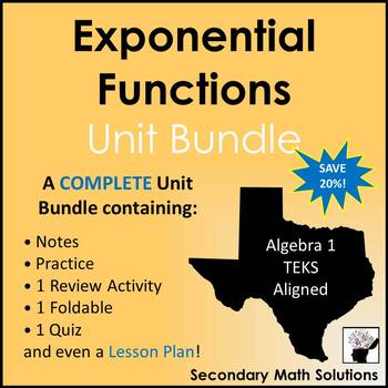 algebra 1 unit exponential functions homework