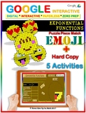 Exponential Functions Vocab 5 Activities - EMOJI Google In