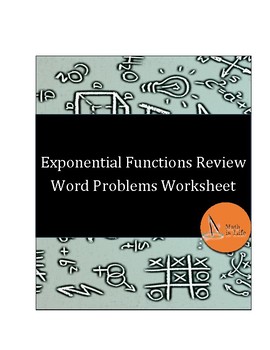 Preview of Exponential Functions Word Problems