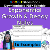 Exponential Growth & Decay Notes