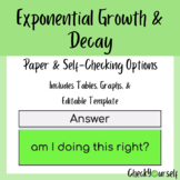 Exponential Growth & Decay - Writing Equations Given Table